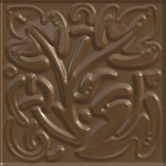 Chocolate flowers background