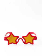 Fototapeta premium brille stern form humor rot