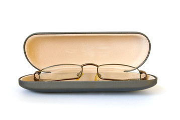 Glasses in spectacle case