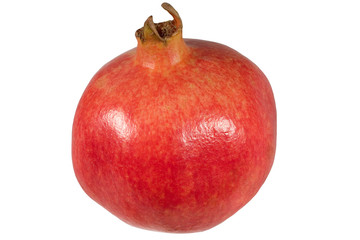 Large pomegranate (isolated on white)