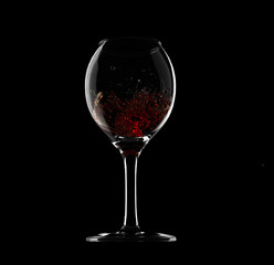 Isolated wine glasses