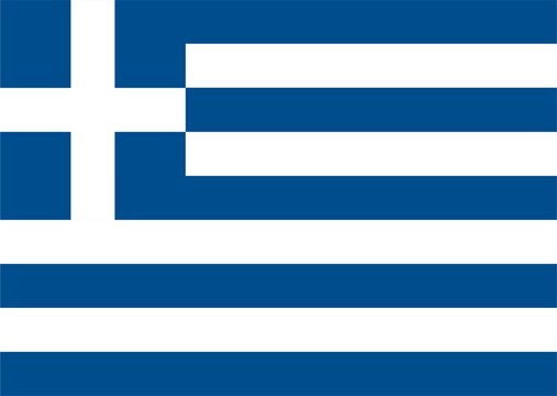 Griechenland Flagge / Flat