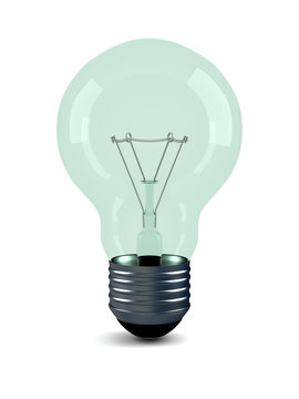 Bulb on a white background. Isolated 3D image