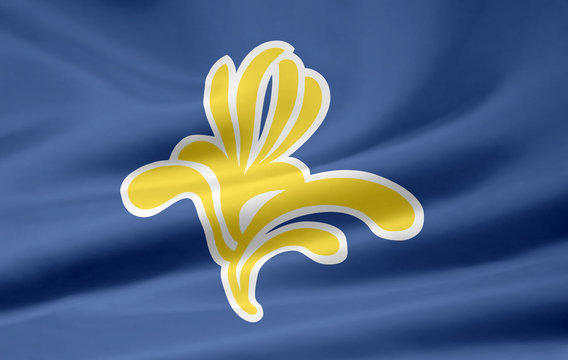 Flagge der Region Brüssel - Belgien