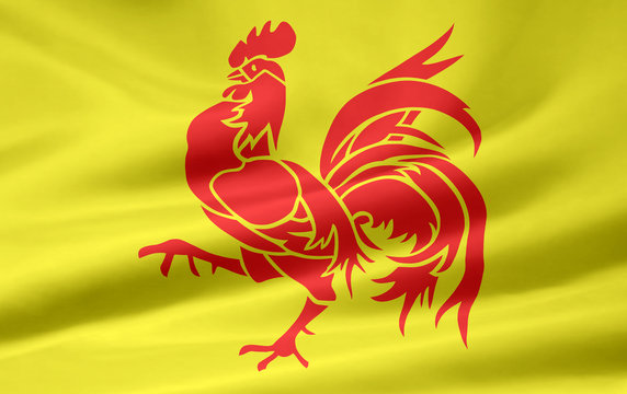 Flagge von Wallonien - Belgien
