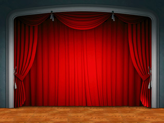 Theatre stage curtain