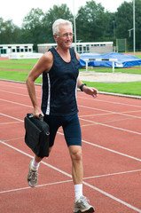 Obraz premium Laptop Athlete