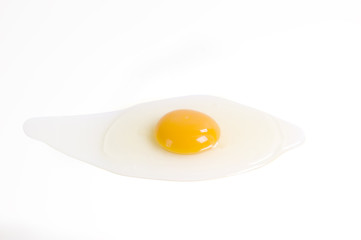 Rosso e bianco uovo