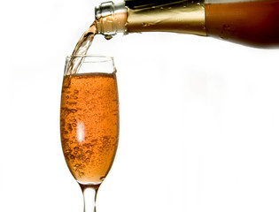 Pouring champagne