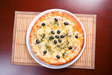 Pizza and italian kitchen. ,Close-up