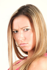 Fototapeta premium Sweet girl and misunderstanding