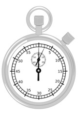 Silver stopwatch