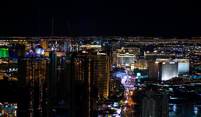 Fototapeta na wymiar View of Las Vegas from the top of Stratosphere