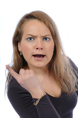 Frau wut zorn agrgressiv