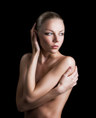 Obraz premium Portrait of beauty. Sexy fashion girl.