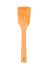 Wooden spatula isolated on the white background