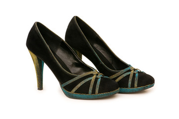 Woman shoes isolated on the white background