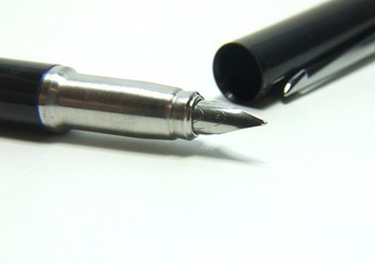 Fountain pen with silver nib