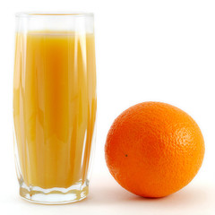 orange juice and orange