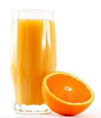 orange juice and orange