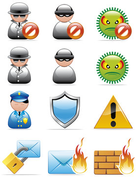 Internet security icons