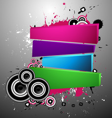 Awesome creative banner design for your text