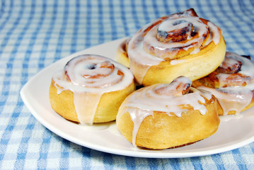 Cinnamon Rolls on a plate