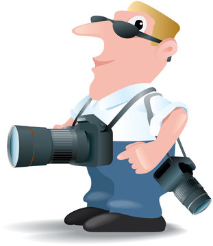 Fotograf mit Sonnenbrille