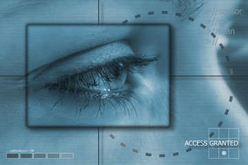 Eye tech background