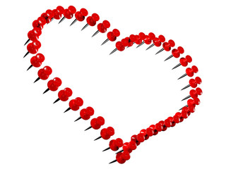 Colored plastic pushpins