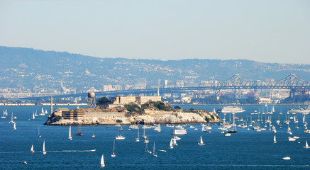 Alcatraz Island and Prison in San Francisco Bay