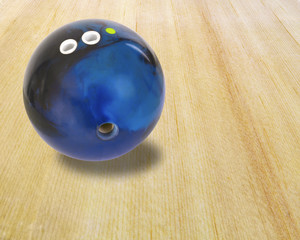bowling ball on lane