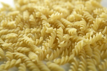 Italian spiral pasta texture