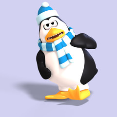 male toon penguin