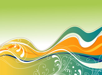 Vector abstract colorful background