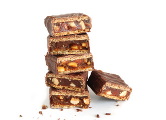 Pile of broken chocolate