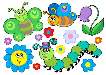 Bug and flower set