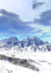 Fototapeta premium sfondo montagne