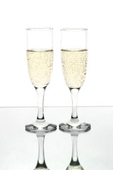 Pair of champagne flutes