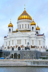 Fototapeta na wymiar The Cathedral of Christ the Saviour in Moskow