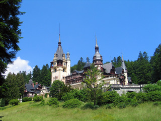 Travel in Romania. Sinaia. Peles Castle