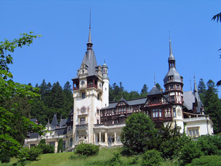 Fototapeta premium Travel in Romania. Sinaia. Peles Castle