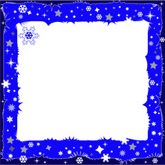 Decorative dark blue framework  (vector)