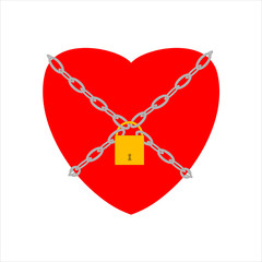 Cuore con lucchetto