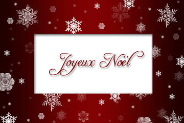 Naklejka na ściany i meble Cadre Joyeux Noël