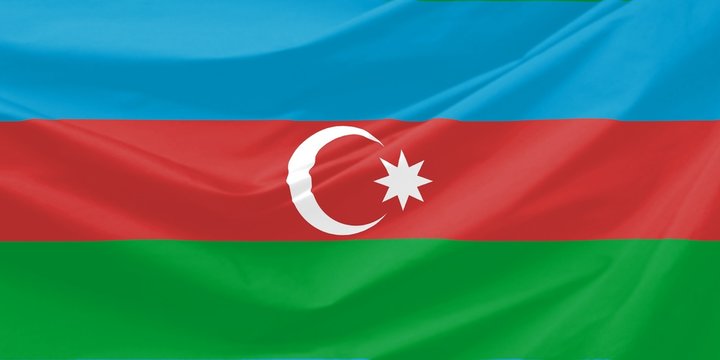Flag Illustration of Azerbaijan