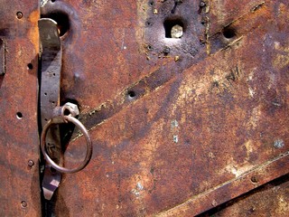 Old metal doors.