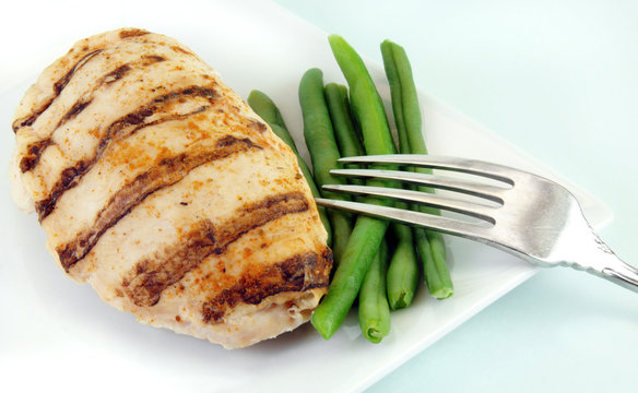 Grilled Chicken with Green Beans