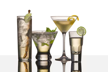 Tableaux ronds sur plexiglas Alcool vodka drinks