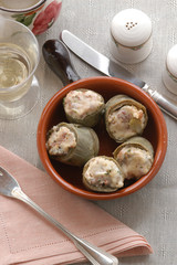 Carciofi ripieni con ricotta e grana - Contorni - Cucina